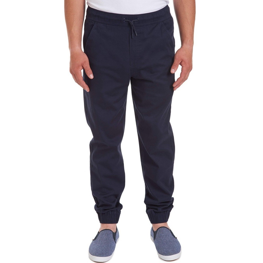 IZOD Mens Stretch Twill Jogger Pants,‎ Navy, Size Small